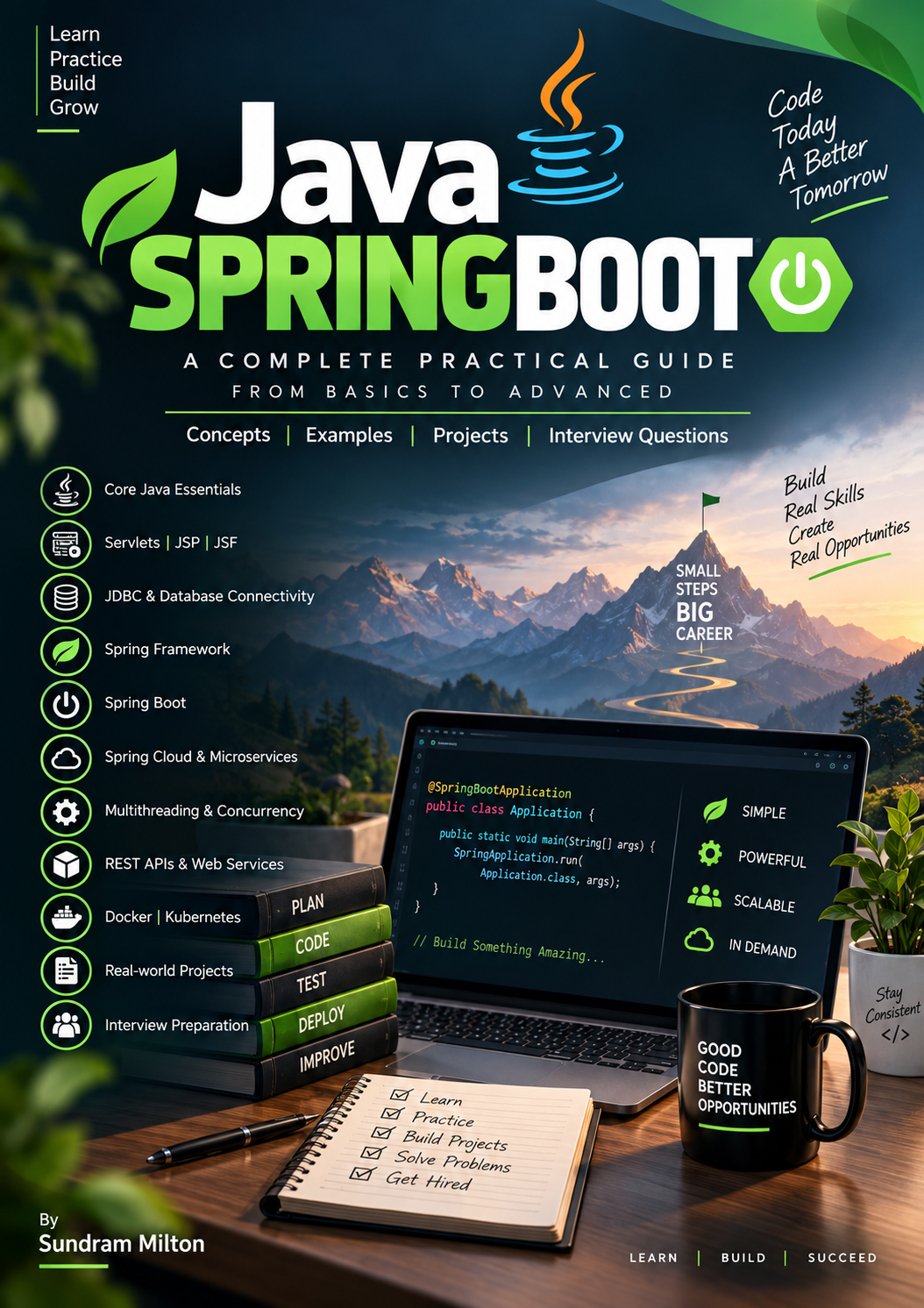 Java Spring Boot practical guide book cover